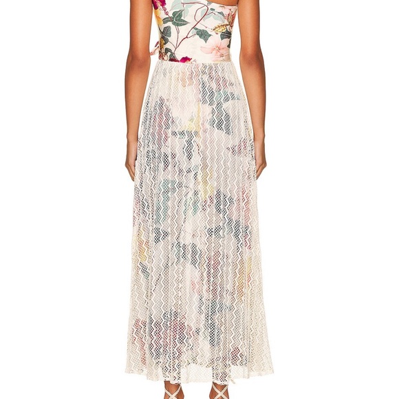 NWT PATBO Hibiscus One Shoulder Lace Dress XS - Picture 11 of 11